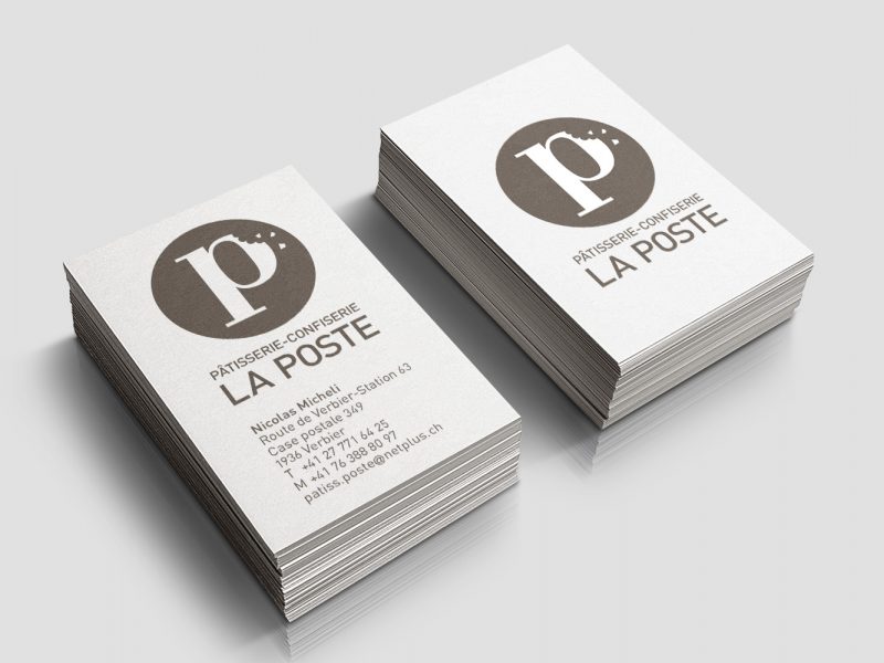 Pâtisserie La Poste – Logo papeterie