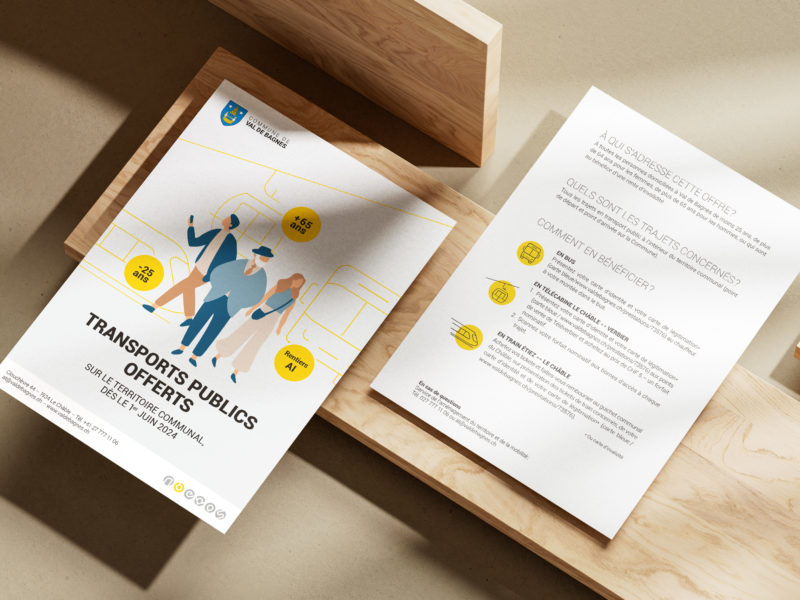 Commune de Val de Bagnes – flyers